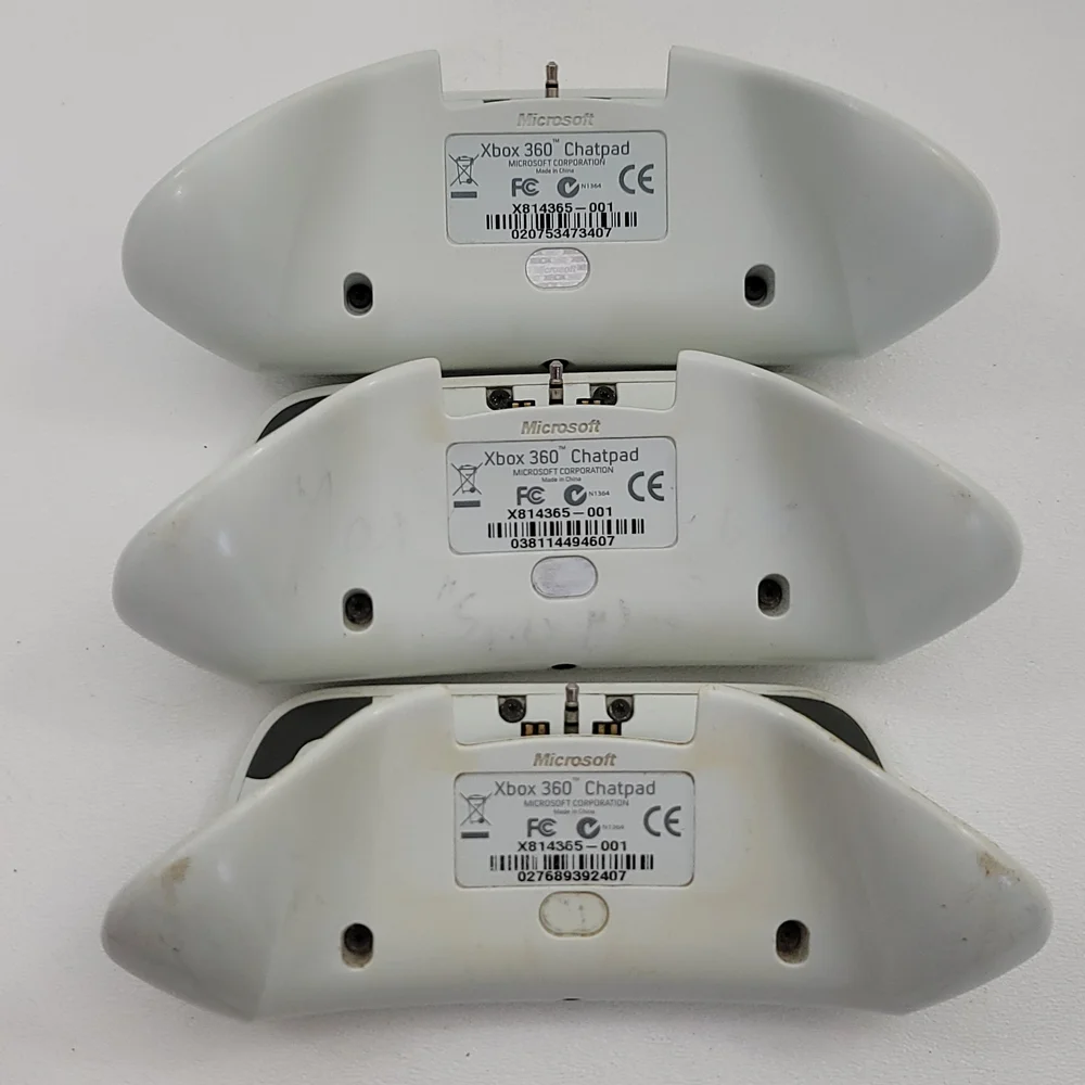 Lot Of 5 Xbox 360 Chatpad For Microsoft Xbox 360 Controllers